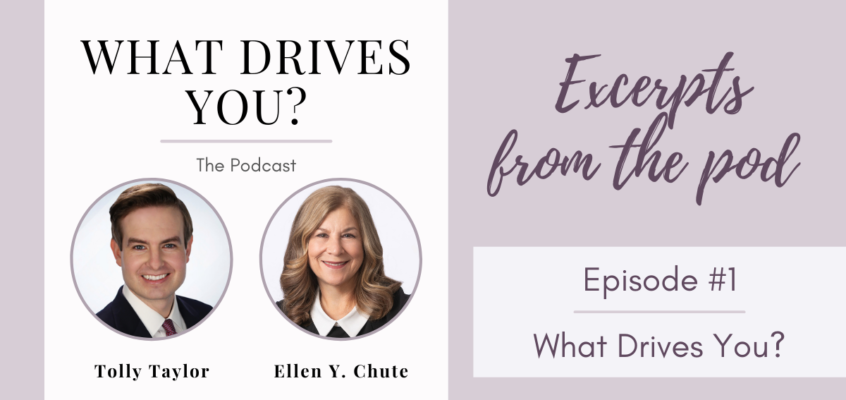 Excerpt from episode #1 of the What Drives You? podcast